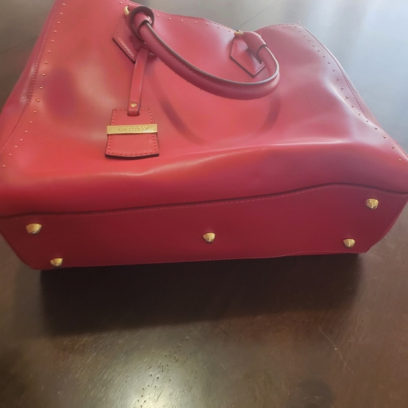 A. Bellucci Bright Pink Genuine Leather Handbag, Italy - Picture 8 of 10